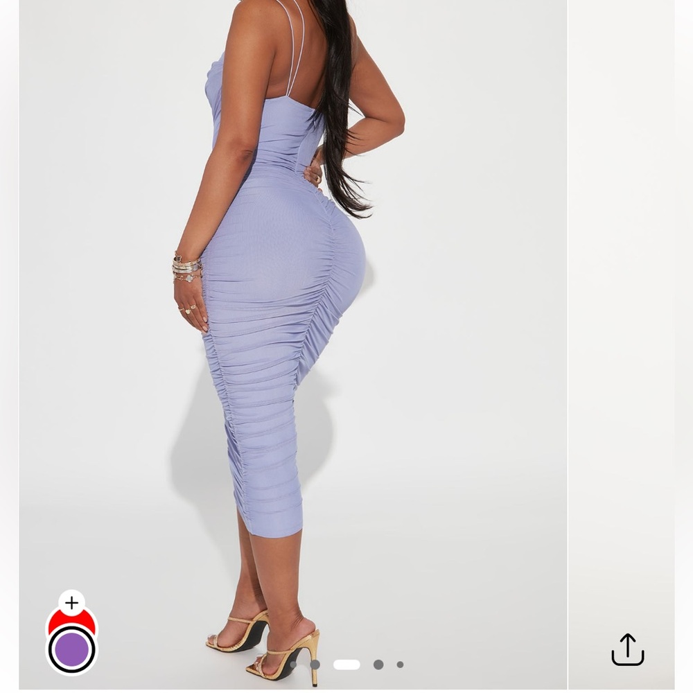 𝓕𝓪𝓼𝓱𝓲𝓸𝓷 𝓝𝓸𝓿𝓪 Purple One Shoulder Bodycon Dress
